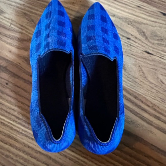 Rothy's Pointed Loafers, Lazuli Gingham, Size 8, EEUC - Picture 2 of 4